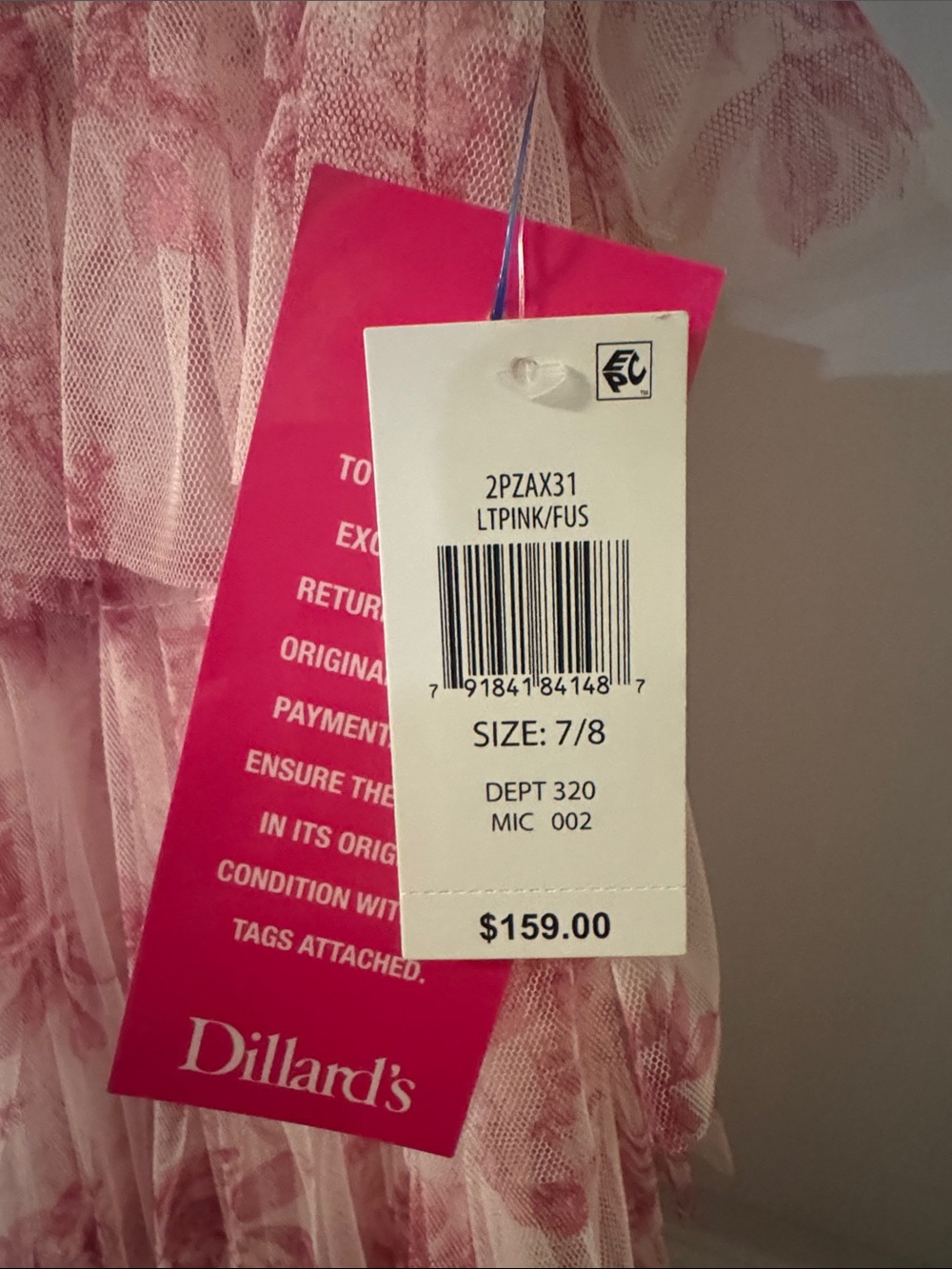 Pink Floral Ruffled Maxi Dress - Picture 3 of 5